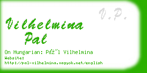 vilhelmina pal business card